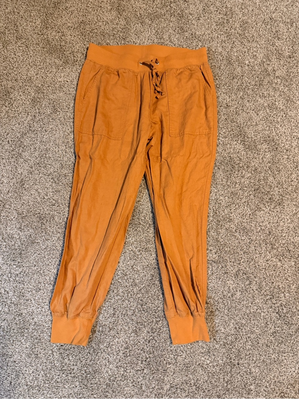 GAP Rust Orange Drawstring Jogger Pants